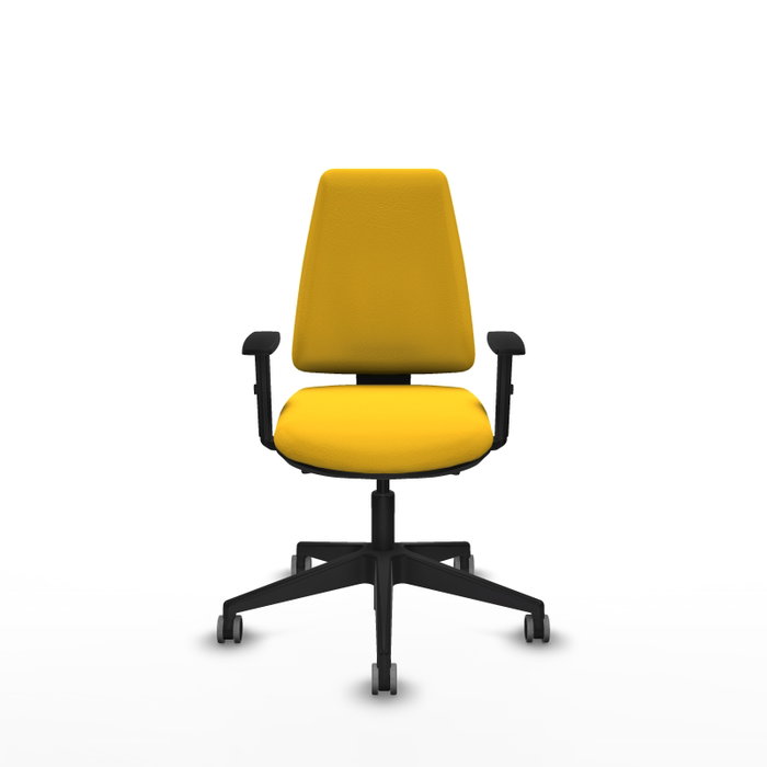 PIQUERAS Y CRESPO Silla de oficina Elche Amarillo con mecanismo Asincro PIQUERAS Y CRESPO Silla de oficina Elche Amarillo con mecanismo Asincro