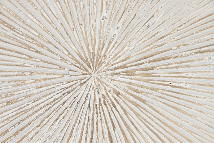 DKD Home Decor Decoracion Pared Indio Nuipa Blanco 120 x 120 x 5 cm