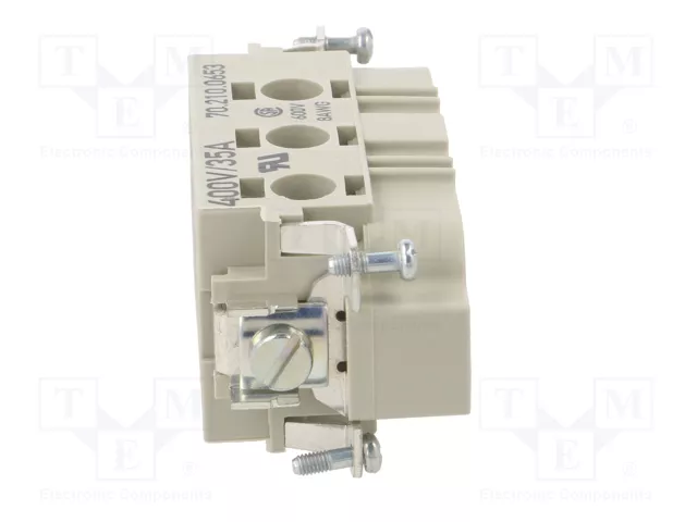 WIELAND Conector Industrial HDC Serie 70 de 6 Pines, 35A