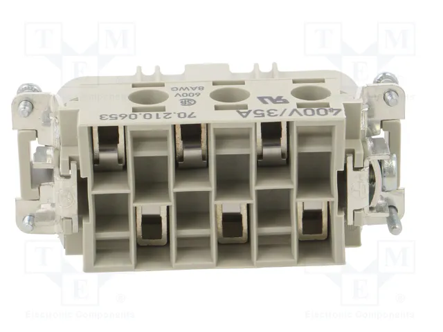 WIELAND Conector Industrial HDC Serie 70 de 6 Pines, 35A
