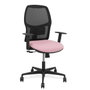 PIQUERAS Y CRESPO Silla Yunquera Sincro, Malla Negra y Asiento Rosa
