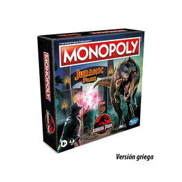Monopoly F1662 - Juego de Mesa Jurassic Park Edición Griego, Hasbro Gaming