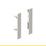 HERRAJES ALK Juego Fijación Frontal Qube H90 H120 H185 Acabado Blanco Altura H185