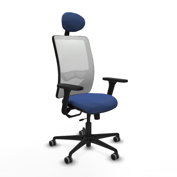 PIQUERAS Y CRESPO Silla de oficina Zulema Azul marino y Blanco PIQUERAS Y CRESPO Silla de oficina Zulema Azul marino y Blanco