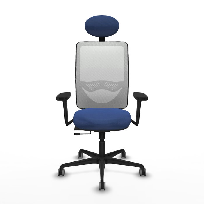 PIQUERAS Y CRESPO Silla de oficina Zulema Azul marino y Blanco PIQUERAS Y CRESPO Silla de oficina Zulema Azul marino y Blanco