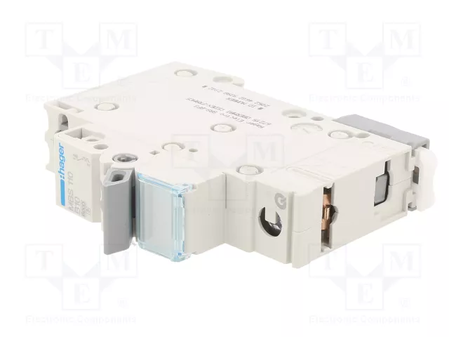 Hager MBS110 interruptor magnetotérmico 1 polo 10A B-10A 6kA Quick Connect 1M Hager MBS110 interruptor magnetotérmico 1 polo 10A B-10A 6kA Quick Connect 1M