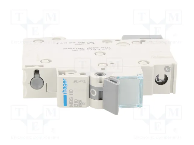 Hager MBS110 interruptor magnetotérmico 1 polo 10A B-10A 6kA Quick Connect 1M Hager MBS110 interruptor magnetotérmico 1 polo 10A B-10A 6kA Quick Connect 1M