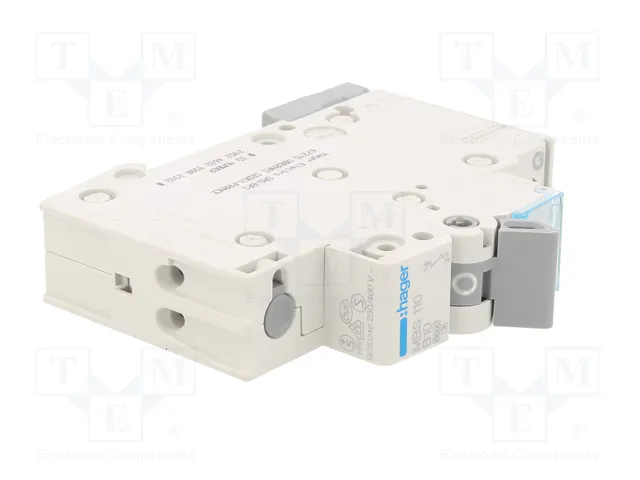 Hager MBS110 interruptor magnetotérmico 1 polo 10A B-10A 6kA Quick Connect 1M Hager MBS110 interruptor magnetotérmico 1 polo 10A B-10A 6kA Quick Connect 1M