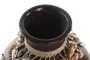 DKD Home Decor Jarrón Bambú y Conchas Multicolor, Pack de 2