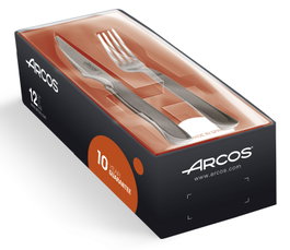 ARCOS FINSTOCK Juego de 6 Tenedores y 6 Cuchillos en Acero Inoxidable