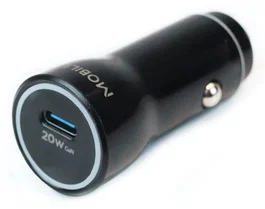 MOBILIS Cargador de coche 20W con 1 puerto USB-C Negro