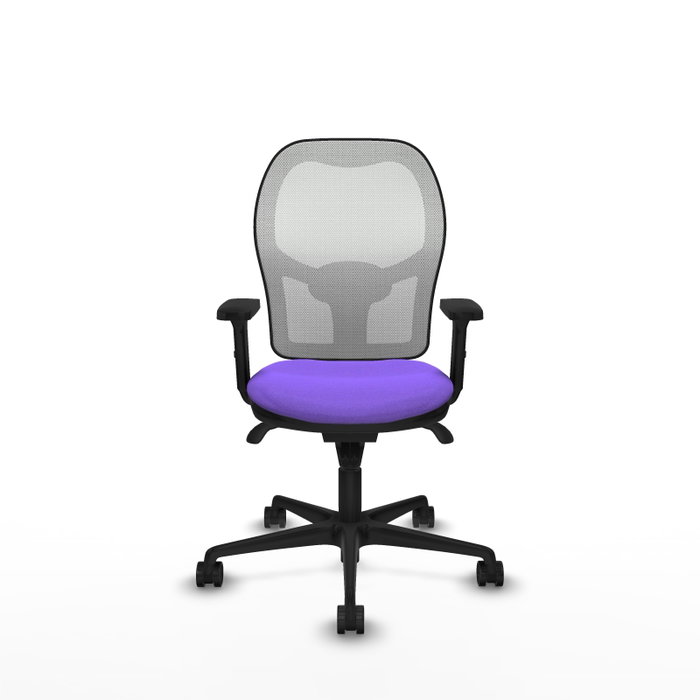 PIQUERAS Y CRESPO Silla de oficina Jorquera con mecanismo Sincro, lila y blanco PIQUERAS Y CRESPO Silla de oficina Jorquera con mecanismo Sincro, lila y blanco