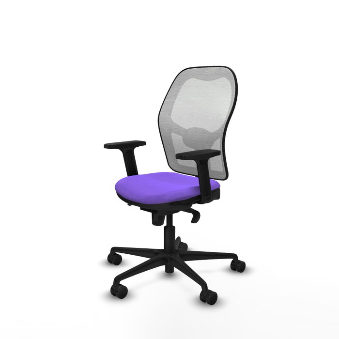 PIQUERAS Y CRESPO Silla de oficina Jorquera con mecanismo Sincro, lila y blanco PIQUERAS Y CRESPO Silla de oficina Jorquera con mecanismo Sincro, lila y blanco