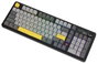 Ajazz AK980 V2 Teclado Mecánico Inalámbrico con Gift Switch V2 y Pantalla, Negro y Gris