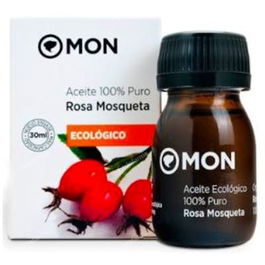 MON Aceite Puro De Rosa Mosqueta 30Ml Regenerador Dérmico Natural Para Arrugas, Estrías y Cicatrices