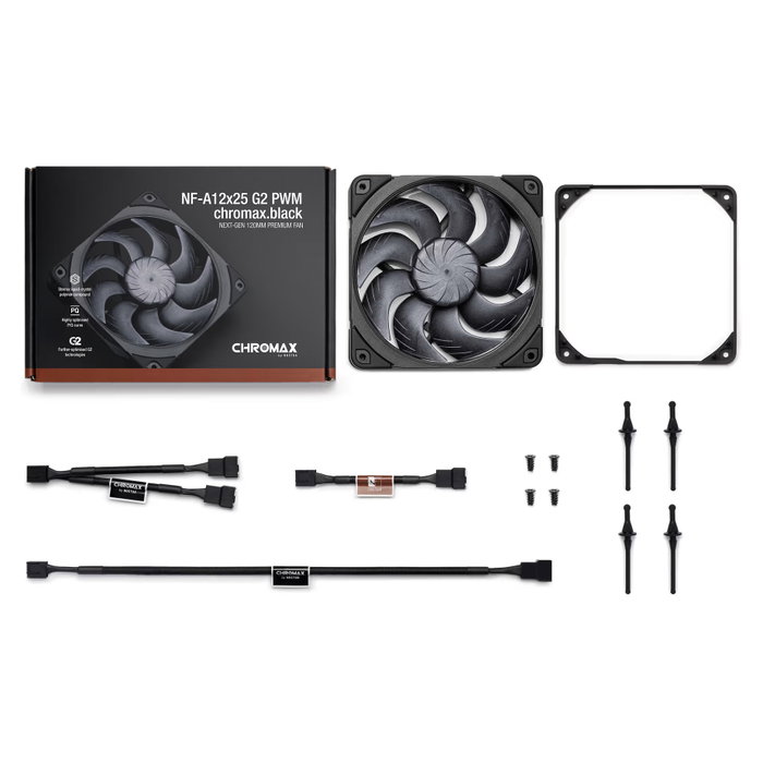 NOCTUA NF-A12x25 G2 PWM chromax.black NOCTUA NF-A12x25 G2 PWM chromax.black