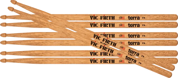 Vic Firth Baquetas American Classic Terra 7A (Pack 4)
