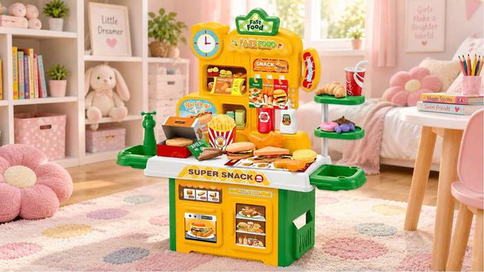 Jugatoys - jugahome Mini Market Food con accesorios 50x20x38cm