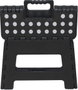 Marbueno Taburete Plegable de Plástico Negro 33x26x27 cm
