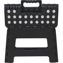 Marbueno Taburete Plegable Escalón de Plástico Color Negro 33x26x27 cm Cocina, Baño MARBUENO SUMMER 10534N