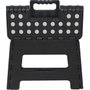 Marbueno Taburete Plegable de Plástico Negro 33x26x27 cm