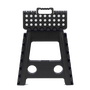 Marbueno Taburete Plegable de Plástico Negro 33x26x27 cm