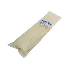 LogiLink Set de 100 Bridas de Gestión de Cables 300x3,6mm Blanco KAB0004