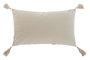DKD Home Decor Cojín de Poliéster y Algodón Crudo 50x8x30 cm
