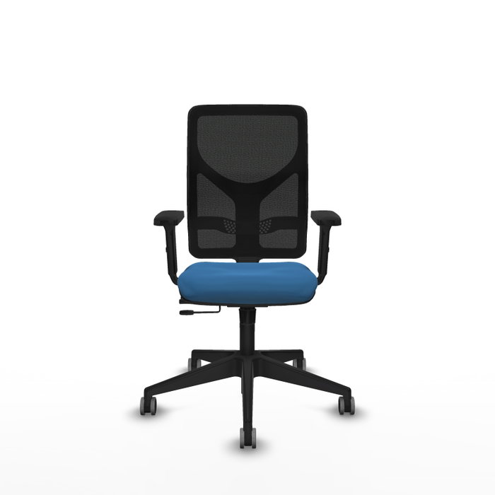 PIQUERAS Y CRESPO Silla de oficina Motilla Azul claro/Negro con mecanismo Sincro/Traslack