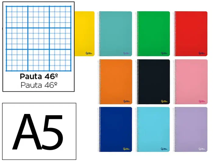 Liderpapel Cuaderno Espiral Smart A5 Tapa Blanda Colores Surtidos Liderpapel Cuaderno Espiral Smart A5 Tapa Blanda Colores Surtidos