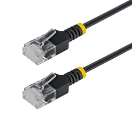 Startech Cable de red Cat6a ultra delgado 0,3 m RJ-45 Negro
