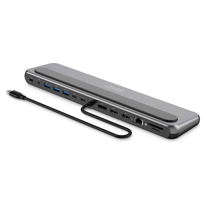 Digitus DA-70919 Estación de Acoplamiento USB-C 8K de 12 Puertos