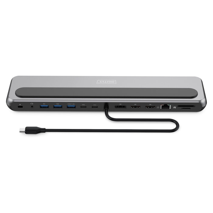 Digitus DA-70919 Estación de Acoplamiento USB-C 8K de 12 Puertos