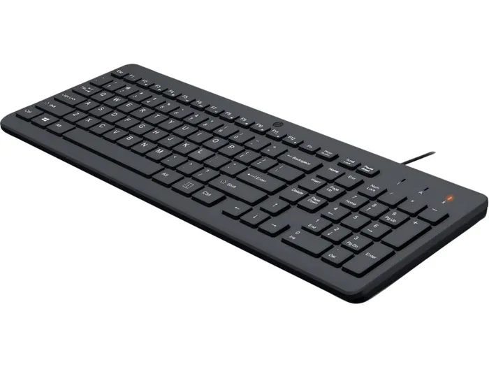 HP Teclado 150 con Cable USB Negro, Diseño Polaco, Teclas de Membrana HP Teclado 150 con Cable USB Negro, Diseño Polaco, Teclas de Membrana