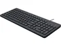 HP Teclado 150 con Cable USB Negro, Diseño Polaco, Teclas de Membrana