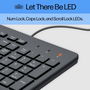 HP Teclado Cableado 150 USB Plug-and-Play Negro Confortable, Ideal para Uso Diario