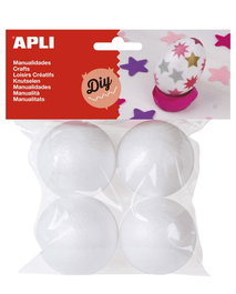 Bolas Poliespan Apli 45 Mm. Bolsa De 4 (Set de 5)