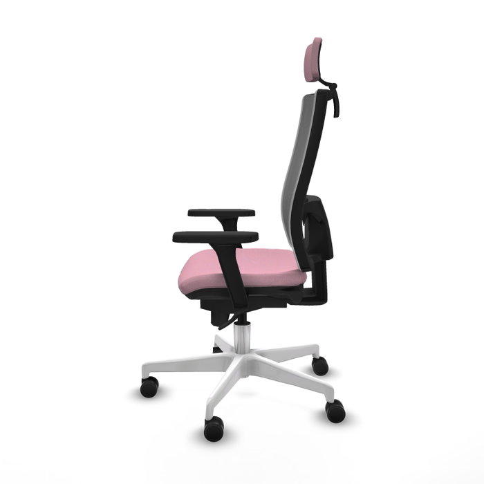 PIQUERAS Y CRESPO Silla de oficina Horna con Mecanismo Sincro Rosa y Gris PIQUERAS Y CRESPO Silla de oficina Horna con Mecanismo Sincro Rosa y Gris