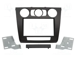 ACV Bastidor de montaje de radio para BMW con cables, negro