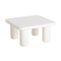 Mesa Centro Lacado Crema Dm Salón 78 X 78 X 41 cm