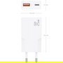 Aisens Cargador Pared GaN 25W A110-1000, Ultra Delgado, USB-C PD3.0 QC4.0 + USB-A QC3.0, Carga Rápida Múltiple, Blanco