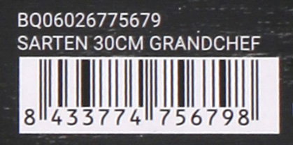 Quttin Sartén Grandchef, 30 cm, Diámetro 30.6 cm, Altura 6 cm (6 Unidades)