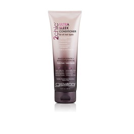 Giovanni 2Chic Ultra Sleek Conditioner con Queratina Brasileña para Cabello Suave y Sin Encrespamiento 250ml
