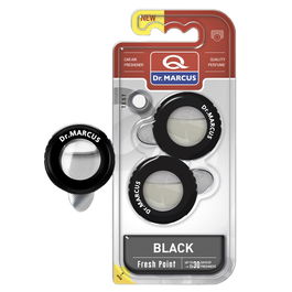 Ambientador para Coche Dr Marcus Fresh Point black 2,5 ml Plástico Fragancia 2 Piezas (2 Unidades)