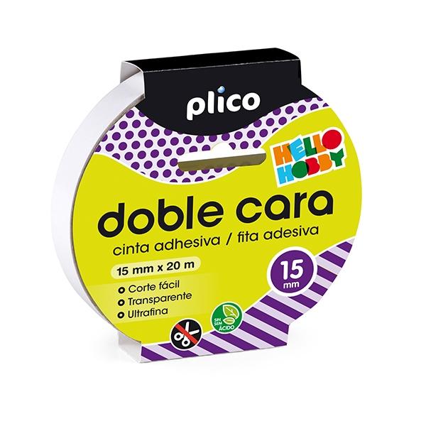 Plico Cinta adhesiva doble cara 15 mm x 20 m Plico Cinta adhesiva doble cara 15 mm x 20 m