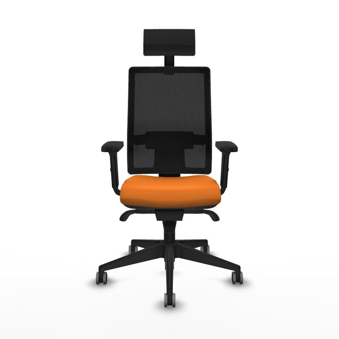 PIQUERAS Y CRESPO Silla de oficina Horna Naranja y Negro