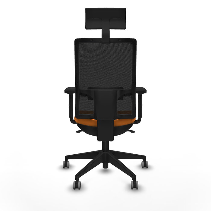 PIQUERAS Y CRESPO Silla de oficina Horna Naranja y Negro