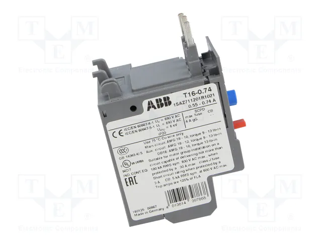 ABB Relé térmico AF 0,55-0,74A ABB Relé térmico AF 0,55-0,74A