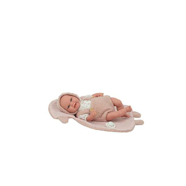 Muñecas Arias - Muñeca Elegance Babyto Rosa 35 cm con Manta, Muñeco de Peso (en Español)