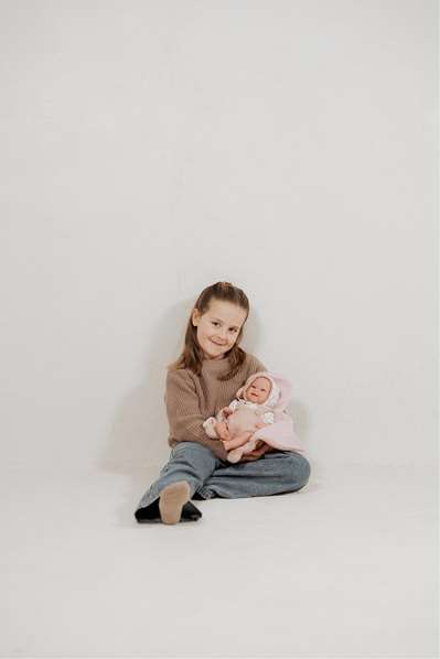 Muñecas Arias - Muñeca Elegance Babyto Rosa 35 cm con Manta, Muñeco de Peso (en Español)